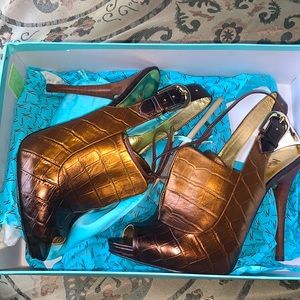 Marciano PMTAMARA Bronze Crocco size 7.5